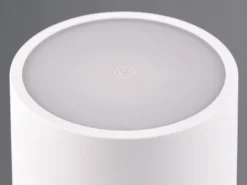 6er SET Akku LED Outdoor Tischleuchten FERNANDEZ Weiß ohne Kabel, H: 38cm