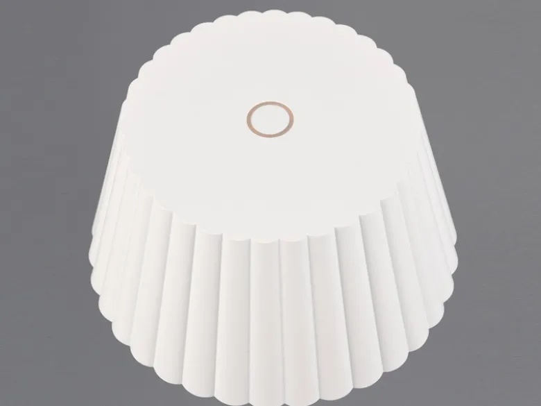 2er SET Akku LED Tischlampen kabellos für Innen & Außen, Weiß - Höhe 39cm