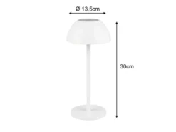 2er SET Akku LED Tischlampen kabellos für Innen & Außen, Weiß - 30cm klein