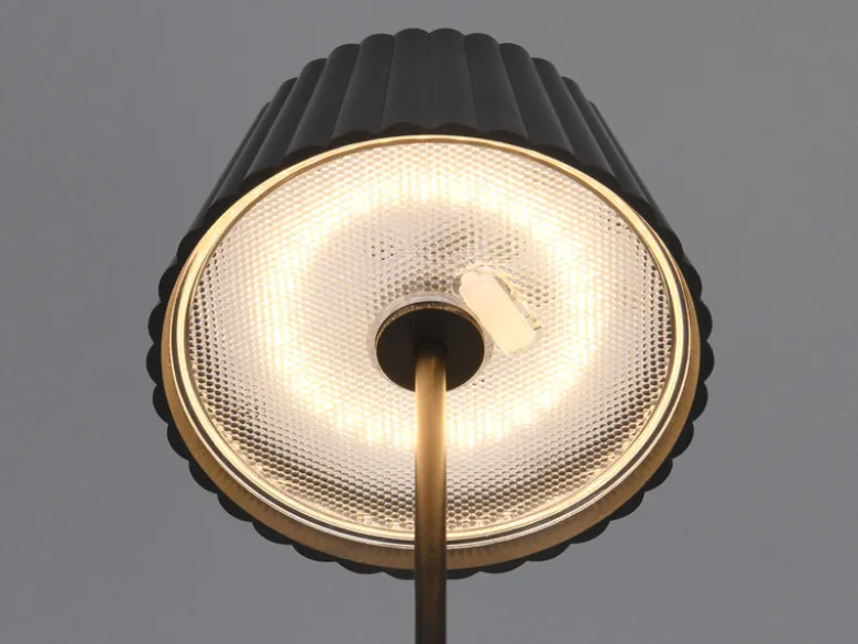 2er SET Akku LED Tischlampen kabellos für Innen & Außen, Schwarz - Höhe 39cm