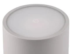 2er SET Akku LED Tischlampen kabellos für Innen & Außen, Grau - H: 38cm
