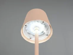 2er SET Akku LED Tischlampen kabellos für Innen & Außen, Beige - 21cm klein