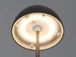 2er SET Akku LED Tischleuchten kabellos für Innen & Außen, Schwarz - 20cm klein