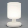 2er SET Akku LED Tischleuchten per USB aufladbar, Weiß Höhe 20cm