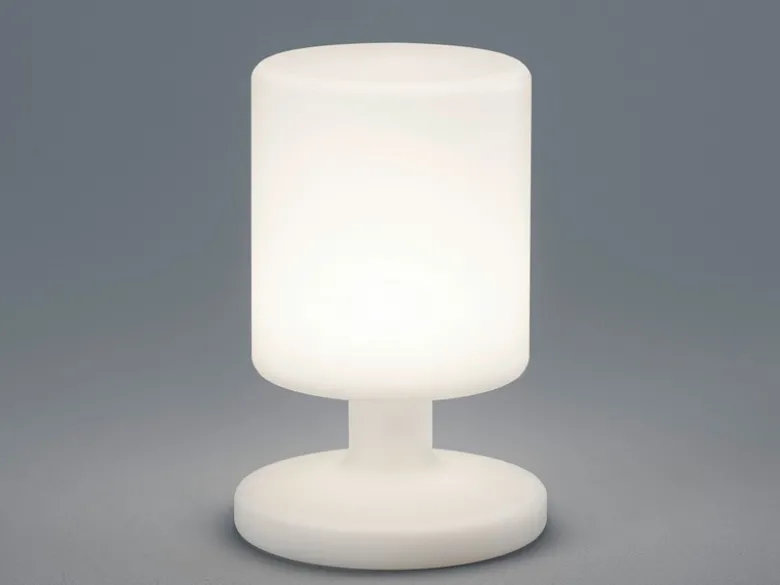 2er SET Akku LED Tischleuchten per USB aufladbar, Weiß Höhe 20cm