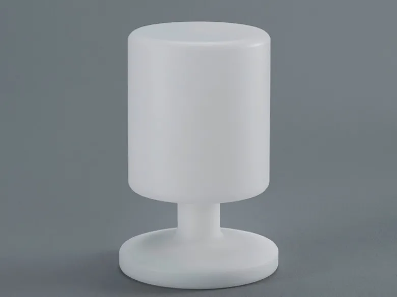 2er SET Akku LED Tischleuchten per USB aufladbar, Weiß Höhe 20cm