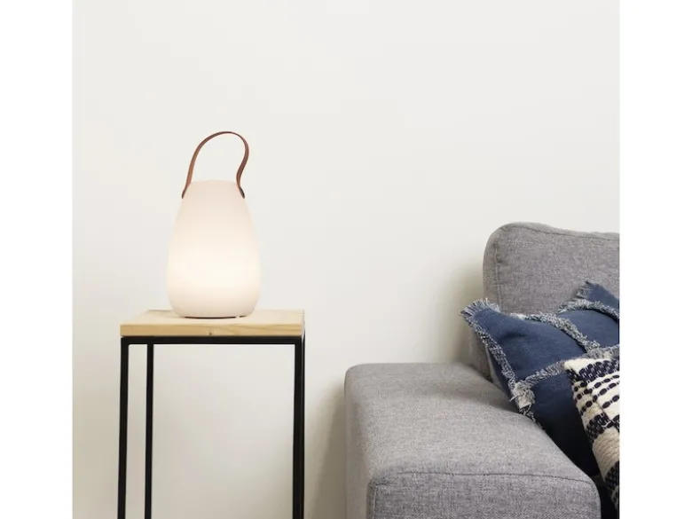 2er SET Akku LED Tischleuchten für außen & innen mit RGB, H: 21cm