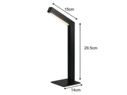 2er SET Akku Schreibtischlampen magnetisch in Schwarz, Höhe 37cm