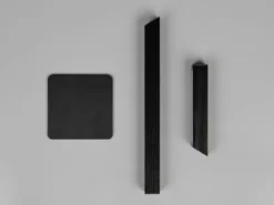 2er SET Akku Schreibtischlampen magnetisch in Schwarz, Höhe 37cm