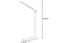 2er SET Akku Schreibtischlampen Weiß ohne Kabel, Höhe 39,5cm