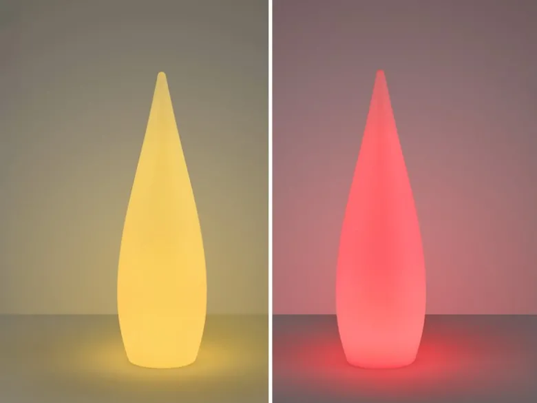 2er SET Akku Stehlampen kabellos mit Farbwechsel für Innen & Außen