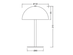 2er SET Akku Tischlampen Coffee, Touch dimmbar, USB aufladbar, Höhe 21cm