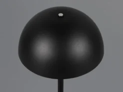 2er SET Akku Tischlampen Schwarz, Touch dimmbar, USB aufladbar, Höhe 21cm