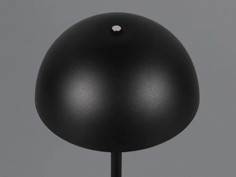 2er SET Akku Tischlampen Schwarz, Touch dimmbar, USB aufladbar, Höhe 21cm