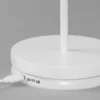 2er SET Akku Tischlampen Weiß ohne Kabel mit Ladestation, Höhe 34cm