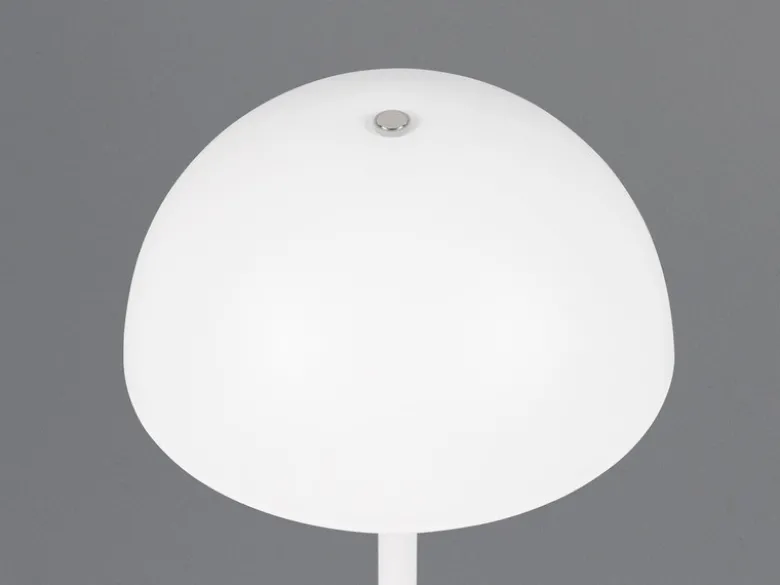 2er SET Akku Tischlampen Weiß, Touch dimmbar, USB aufladbar, Höhe 21cm
