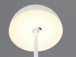 2er SET Akku Tischlampen Weiß, Touch dimmbar, USB aufladbar, Höhe 21cm