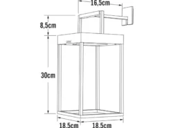 2er SET Akku Tischleuchten Outdoor, per Solar & USB aufladbar mit Wandhalterung