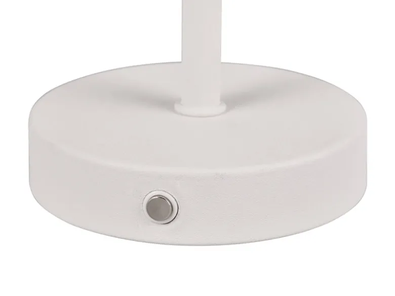 2er SET Akku Tischleuchten, per USB aufladbar, dimmbar, Hellgrau, Höhe 30cm