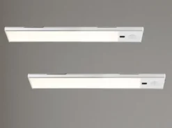 2er SET Akku Unterbauleuchten flach mit Bewegungsmelder, Länge 24cm