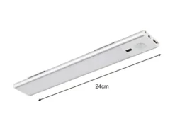 2er SET Akku Unterbauleuchten flach mit Bewegungsmelder, Länge 24cm