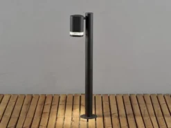 2er-Set Aluminium Wegeleuchte MODENA schwarz, GU10, Höhe 70 cm, IP44