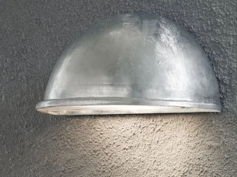 2er Set Außenleuchte Downlight TORINO galvanisiert, 28x13,5 cm, Hausbeleuchtung