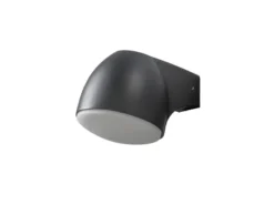 2er Set Außenwandleuchte Downlight FERRERA Alu schwarz, High Power LED, H. 13cm