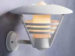 2er Set Außenwandleuchte, Laterne GEMINI weiß / Opalglas, Hausbeleuchtung modern