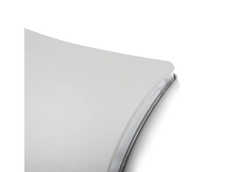 2er-Set Außenwandleuchten aus gebürstetem Aluminium lichtgrau, IP54