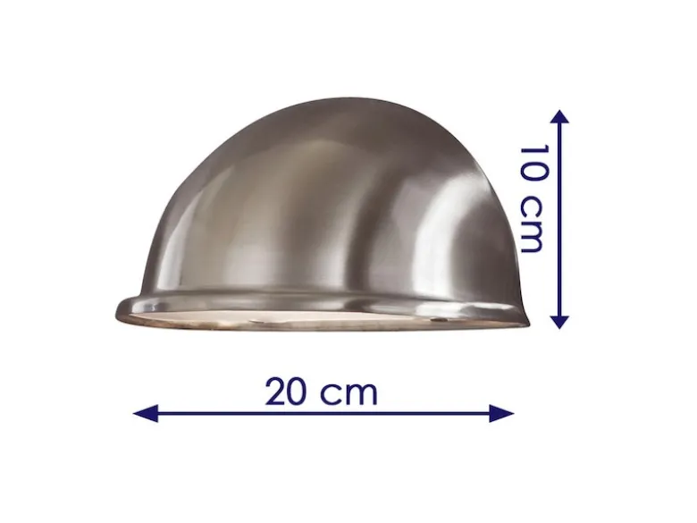2er Set Außenwandleuchten Downlight TORINO in Edelstahl, Hausbeleuchtung