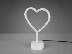 2er SET Deko LED Tischleuchte Herz, Batterie- oder USB betrieben, Höhe 30cm