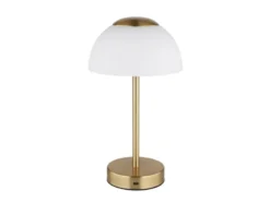 2er Set Dimmbare Akku Tischleuchten per USB aufladbar, Messing, Höhe 31cm