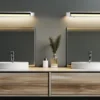 2er SET dimmbare LED Bad Spiegelleuchten schwenkbar, Chrom Breite 50cm