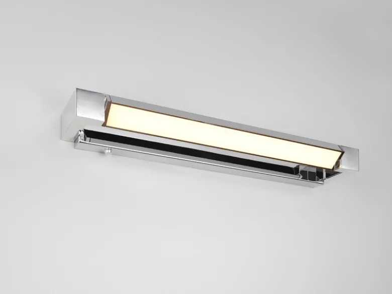 2er SET dimmbare LED Bad Spiegelleuchten schwenkbar, Chrom Breite 50cm