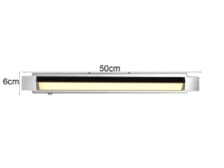 2er SET dimmbare LED Bad Spiegelleuchten schwenkbar, Chrom Breite 50cm