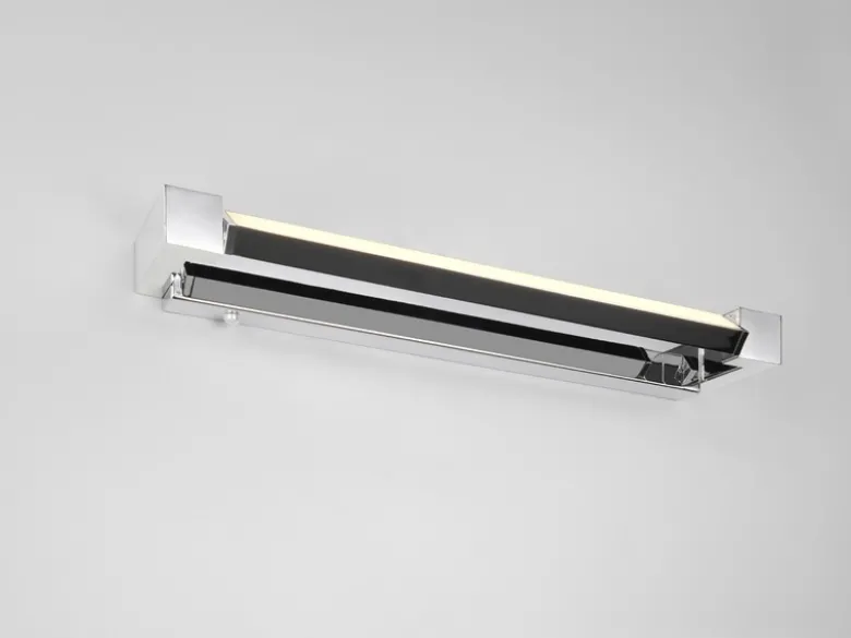 2er SET dimmbare LED Bad Spiegelleuchten schwenkbar, Chrom Breite 50cm