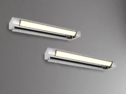 2er SET dimmbare LED Bad Spiegelleuchten schwenkbar, Chrom Breite 50cm