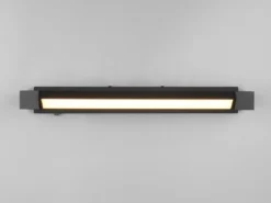 2er SET dimmbare LED Bad Spiegelleuchten schwenkbar, Schwarz Breite 50cm