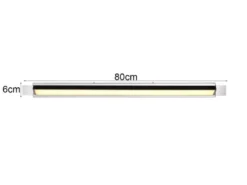 2er SET dimmbare LED Bad Spiegelleuchten schwenkbar, Chrom Breite 80cm