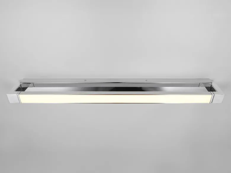 2er SET dimmbare LED Bad Spiegelleuchten schwenkbar, Chrom Breite 80cm