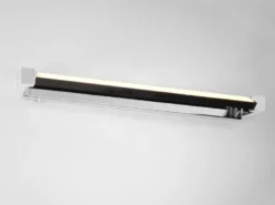 2er SET dimmbare LED Bad Spiegelleuchten schwenkbar, Chrom Breite 80cm