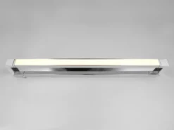 2er SET dimmbare LED Bad Spiegelleuchten schwenkbar, Chrom Breite 80cm