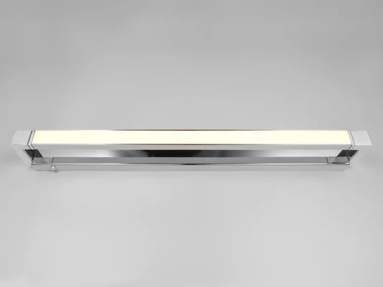 2er SET dimmbare LED Bad Spiegelleuchten schwenkbar, Chrom Breite 80cm