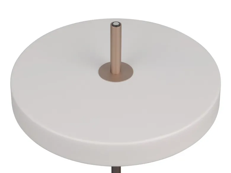 2er SET dimmbare LED Tischlampen im modernen Design, Hellgrau, Höhe 45,5cm