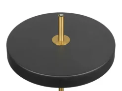 2er SET dimmbare LED Tischlampen im modernen Design, Schwarz Gold, Höhe 45,5cm
