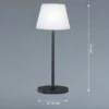 2er SET dimmbare Outdoor Akku Tischlampen ohne Stromkabel - Höhe 38cm