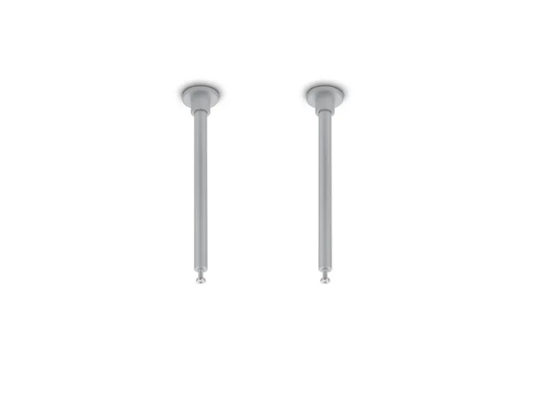 2er SET Distanzhalter Höhe 12,5cm Grau für DUOline Schienensystem