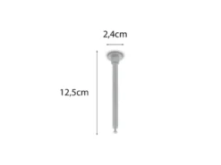2er SET Distanzhalter Höhe 12,5cm Grau für DUOline Schienensystem