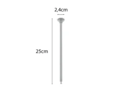2er SET Distanzhalter Höhe 25cm Grau für DUOline Schienensystem